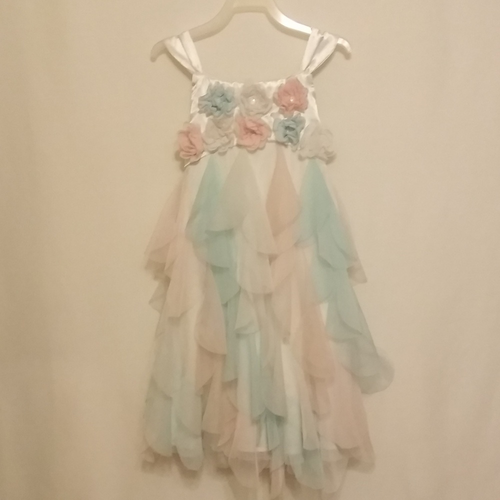 BISCOTTI PASTEL BUTTERFLY DRESS - ADORABLE!!